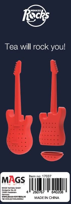 Tea Hero Gitarren Teeei | Silikon Teesieb in Gitarrenform