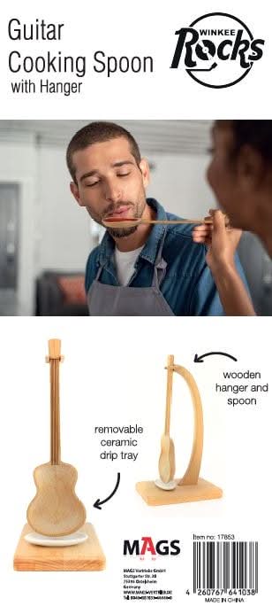 Gitarren Kochlöffel mit Ständer