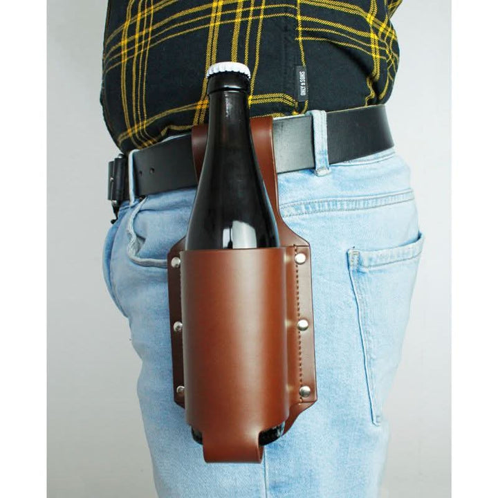 Bier Holster aus Leder