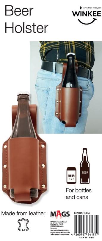 Bier Holster aus Leder