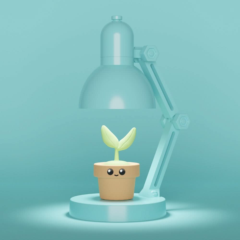 Mini Lampe Pflanze