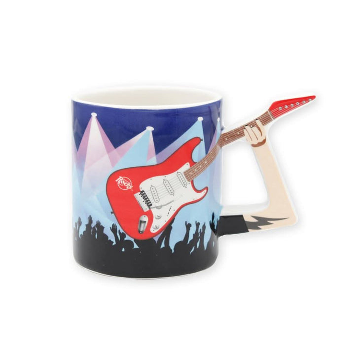 Der Rock Kaffeebecher | Stylische Tasse mit Gitarrengriff