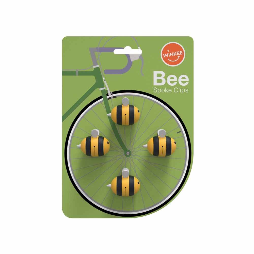 speichenclips kinderfahrrad Bienen Fahrrad – Winkee Design Konserven: Alles zu Haltbarkeit 4 Barrel Metallring Farbe:Silber glatt