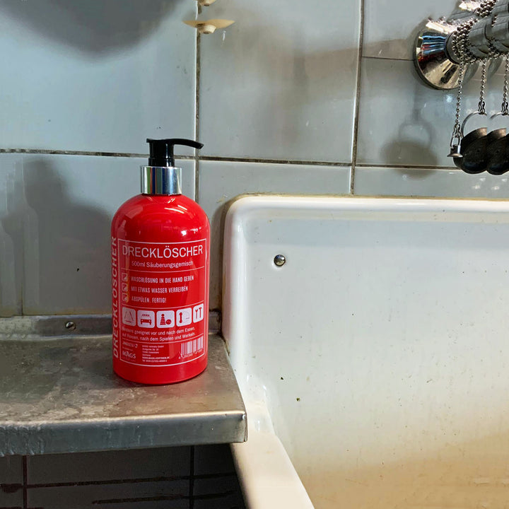 Fire-Extinguisher Soap Dispenser