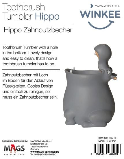 Zahnputzbecher Hippo