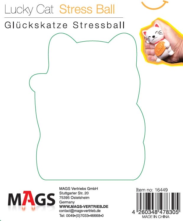 Glückskatze Stressball