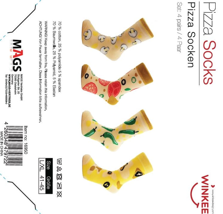 Pizza Socken Box - Lustige Socken