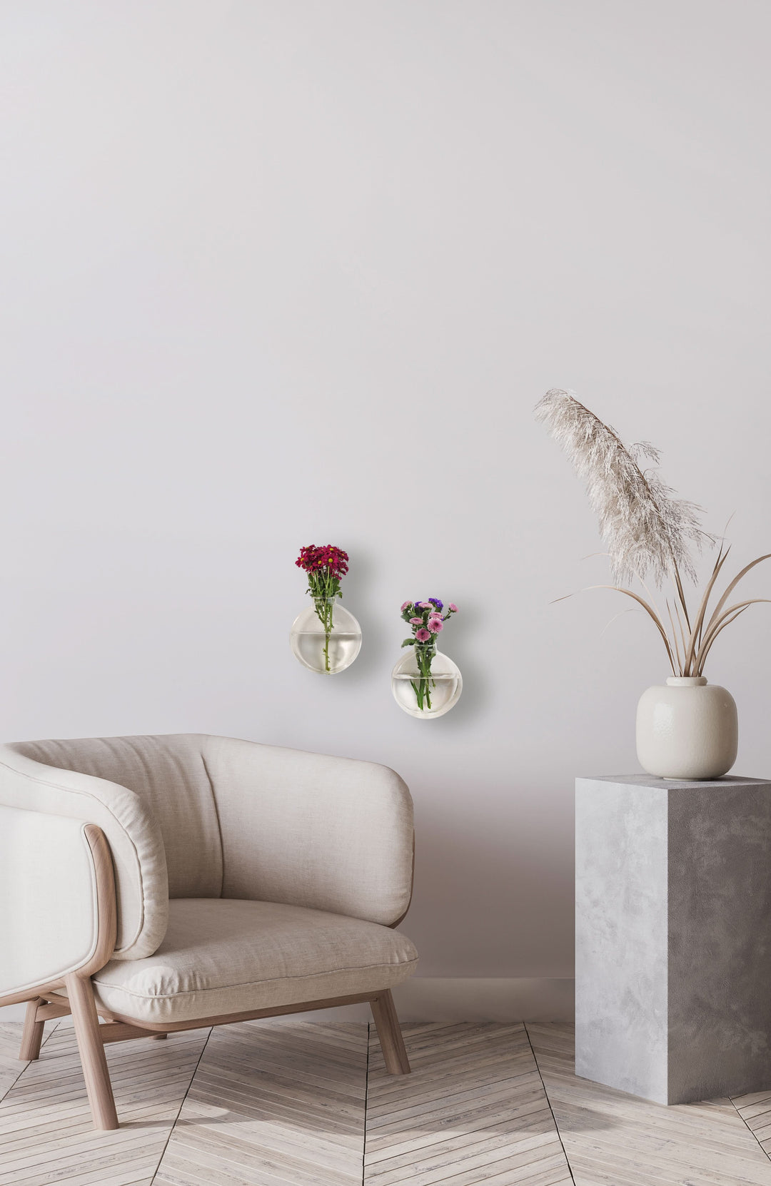 Wand Vase 2er Set