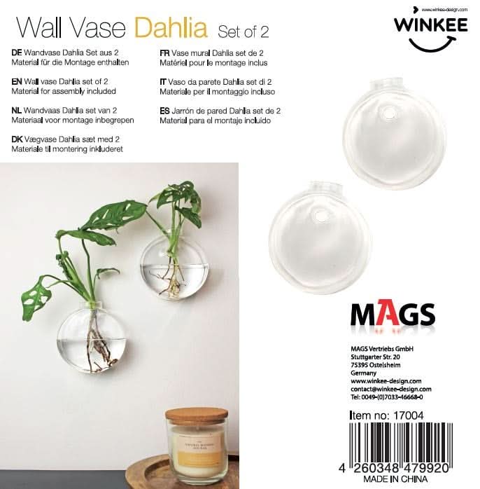 Wand Vase 2er Set