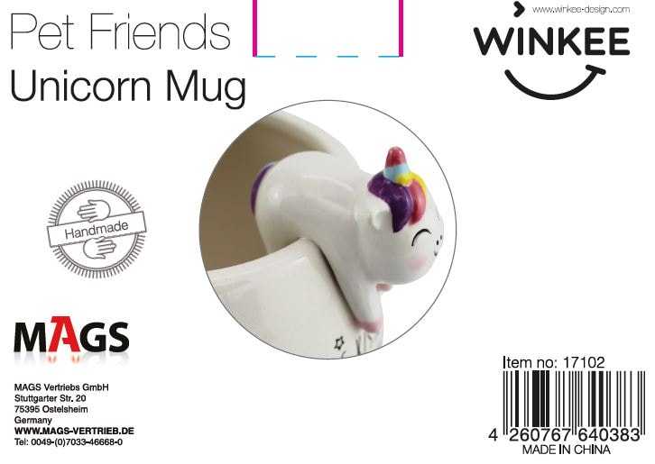 Pet Friends Mug Unicorn