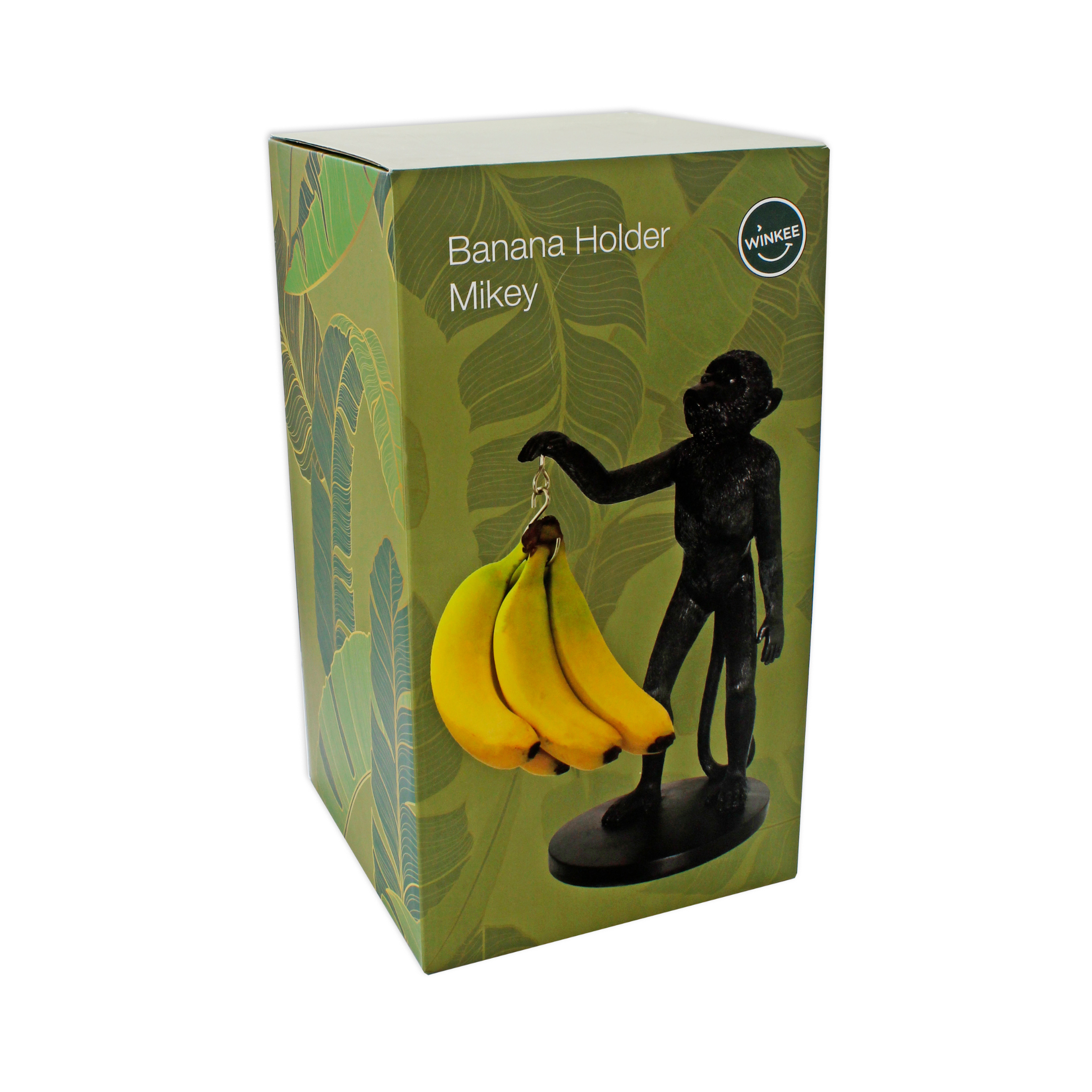 EGMEHOAD Bananenhalter Aus Metall - Schwarz/Gold, Hält Bananen Länger Frisch, Bis 6,8 Kg Belastung