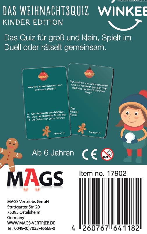 Das Weihnachtsquiz - Kinder Edition Quiz - Kids Edition