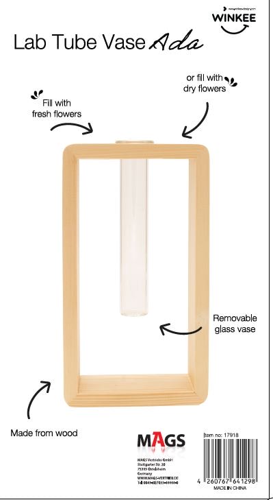 Lab Tube Vase 