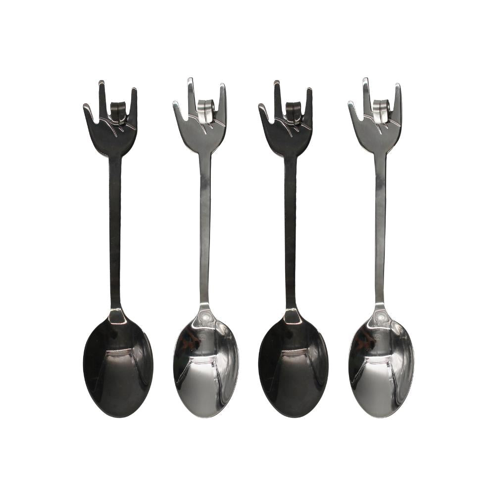 Rock Hand Spoons Set of 4