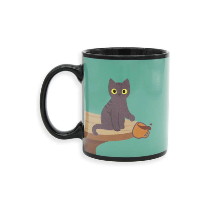 Naughty Cat heat sensitive mug