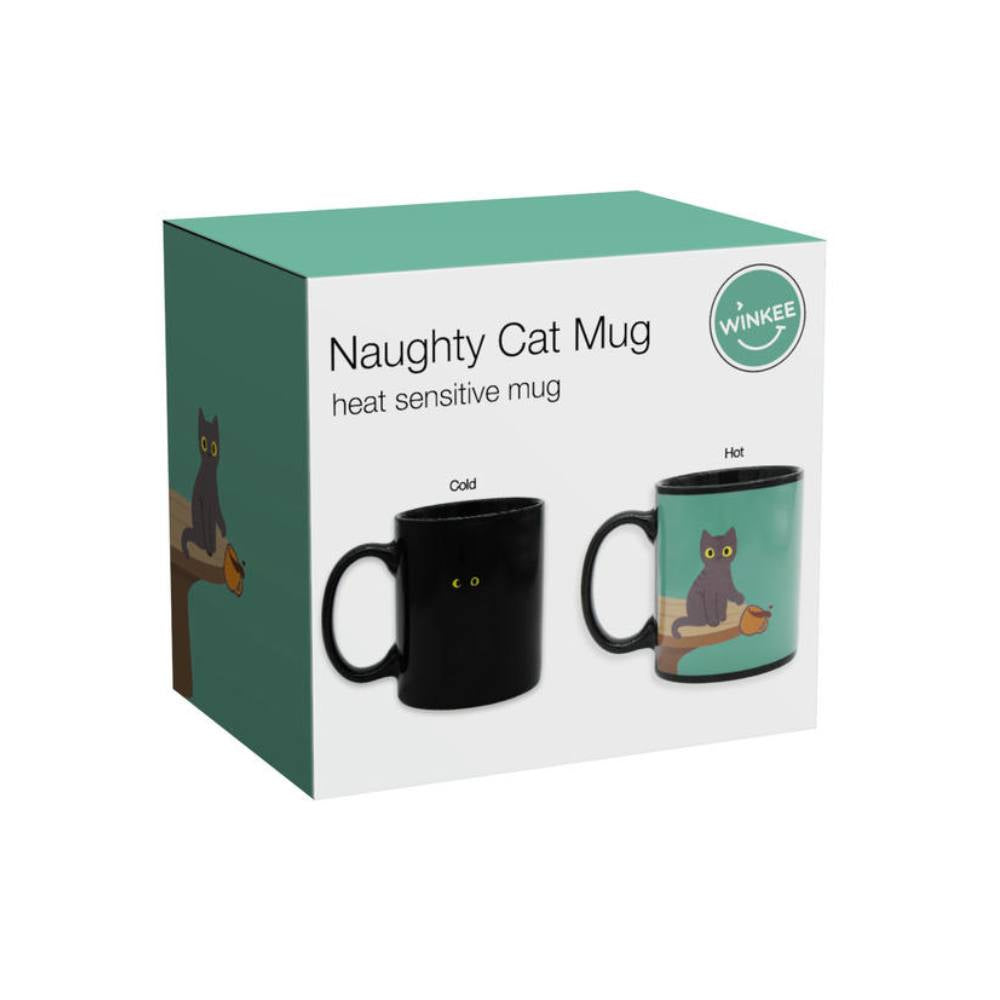 Naughty Cat heat sensitive mug