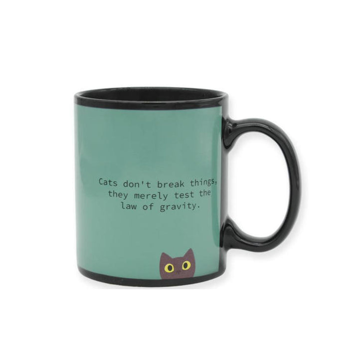 Naughty Cat heat sensitive mug