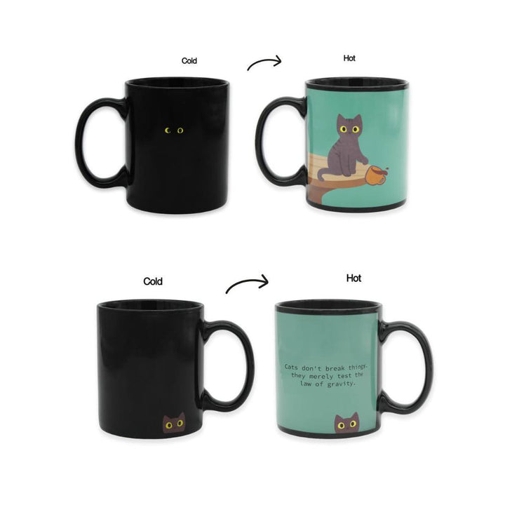 Naughty Cat heat sensitive mug