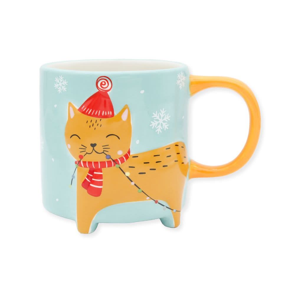Cute Animal Kaffeebecher Winter Edition Katze