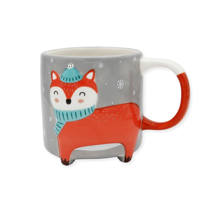 Cute Animal Kaffeebecher Winter Edition Fuchs