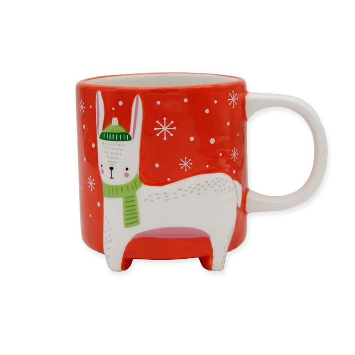 Cute Animal Kaffeebecher Winter Edition Hase
