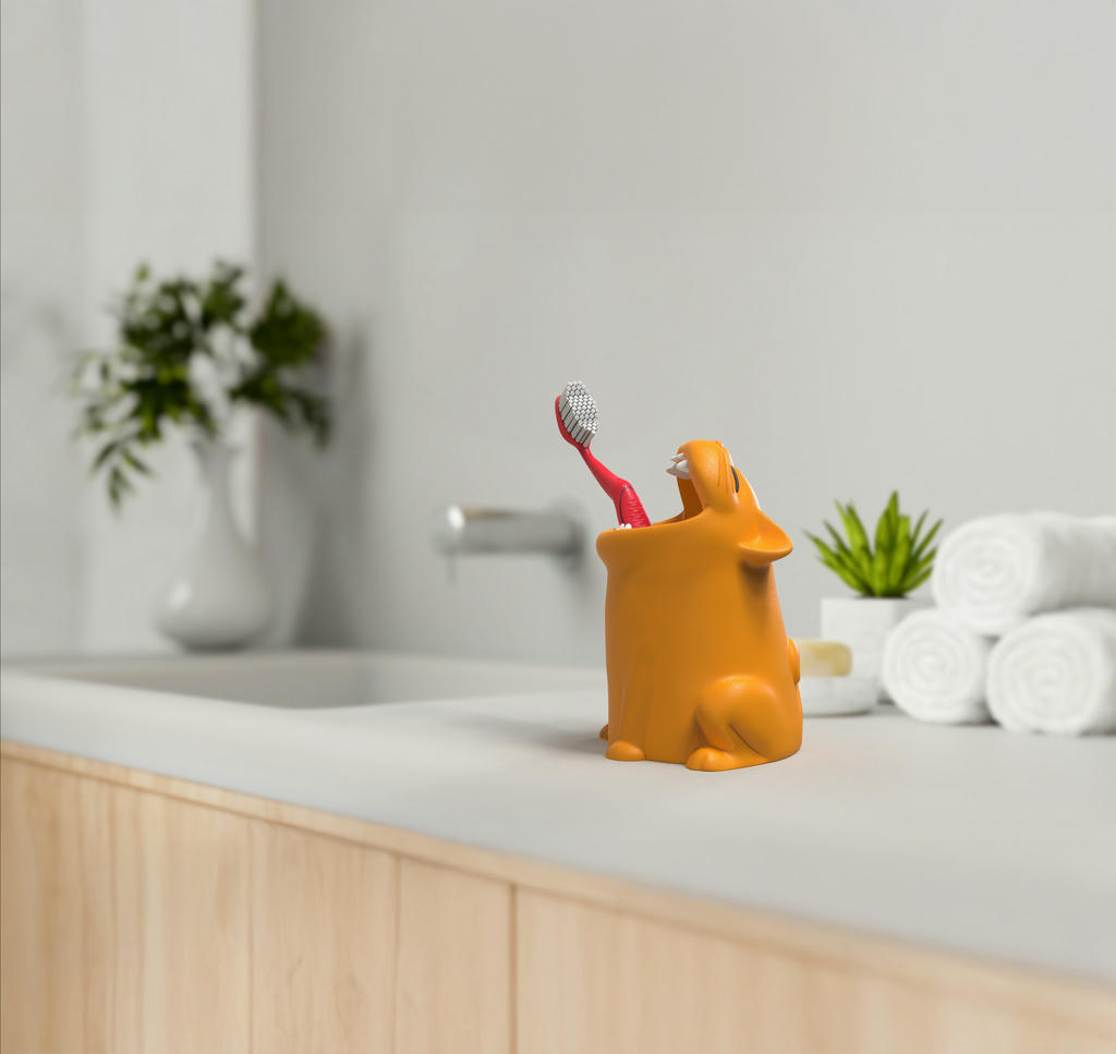 Toothbrush Holder Cat