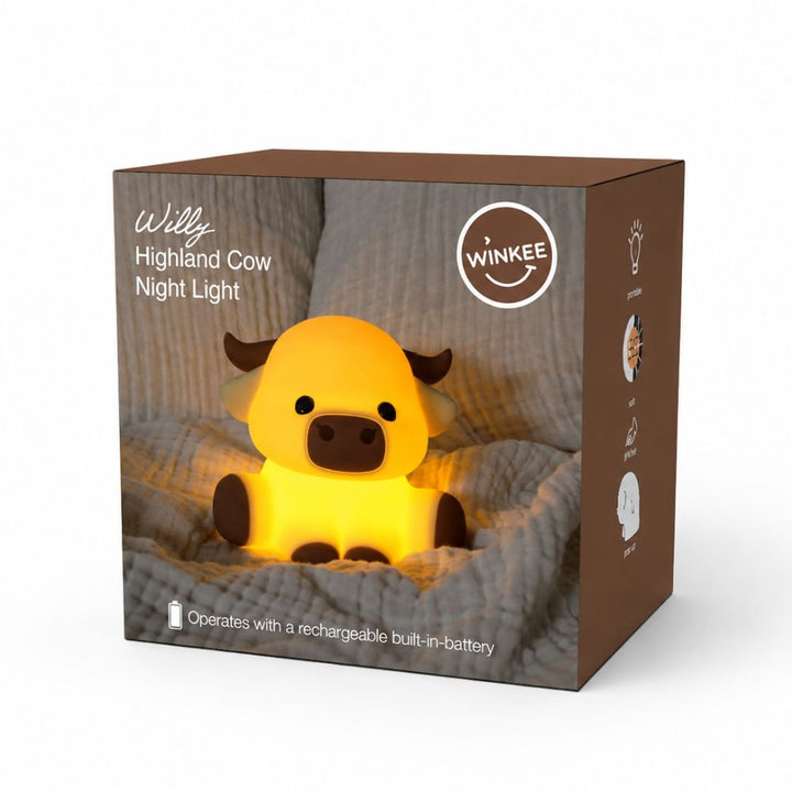Silicone Nightlight Highland Cow Willy