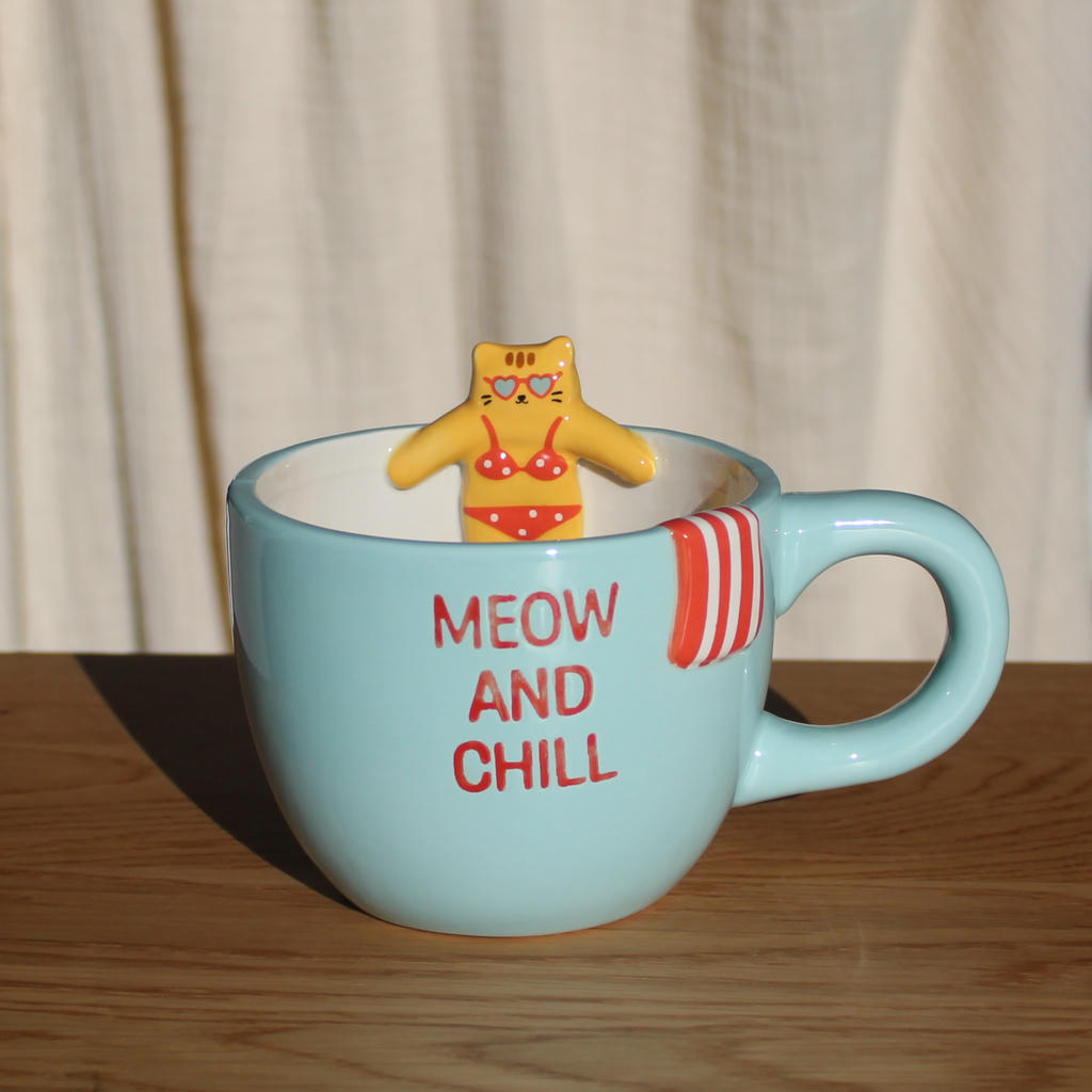 Pool Buddies Kaffeebecher Katze