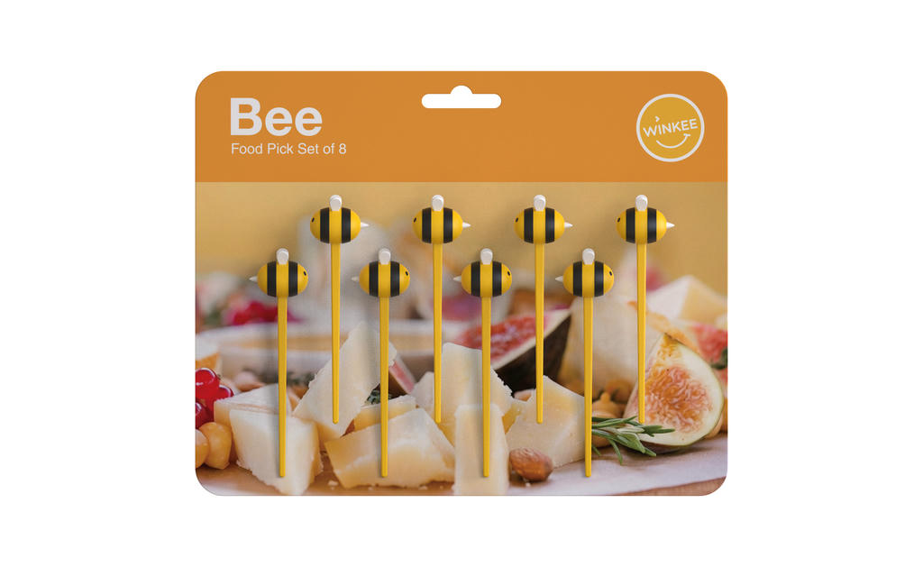 Bienen Foodpicks 8er Set