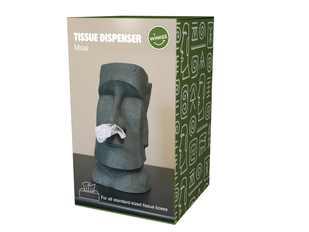 Taschentuchspender Moai