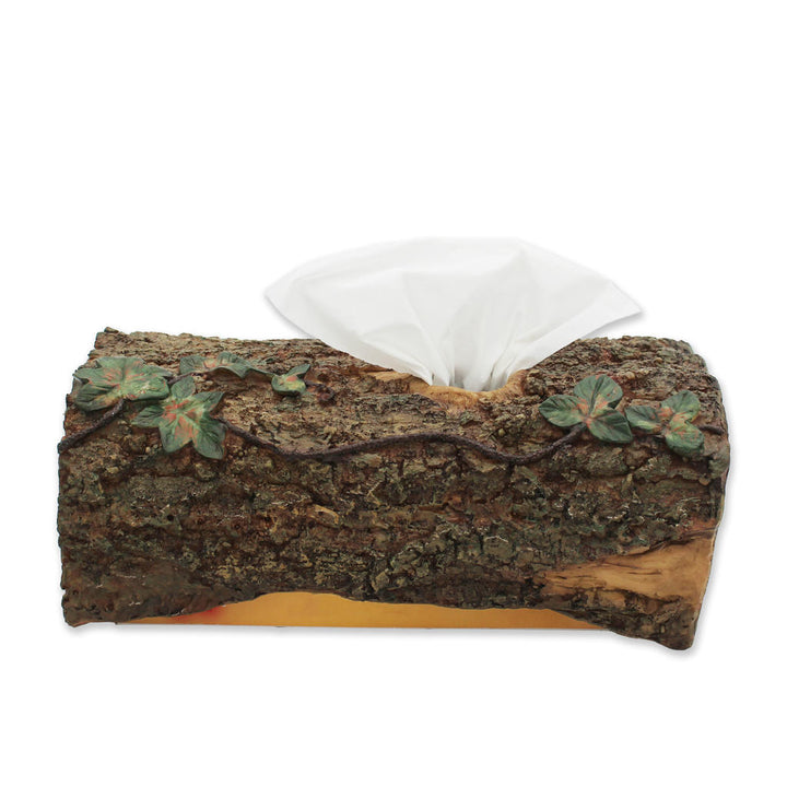 Taschentuchspender Baumstamm