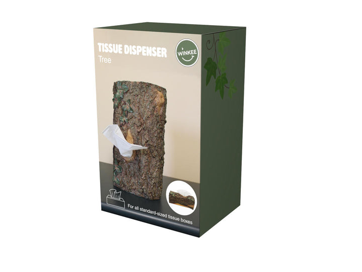 Taschentuchspender Baumstamm